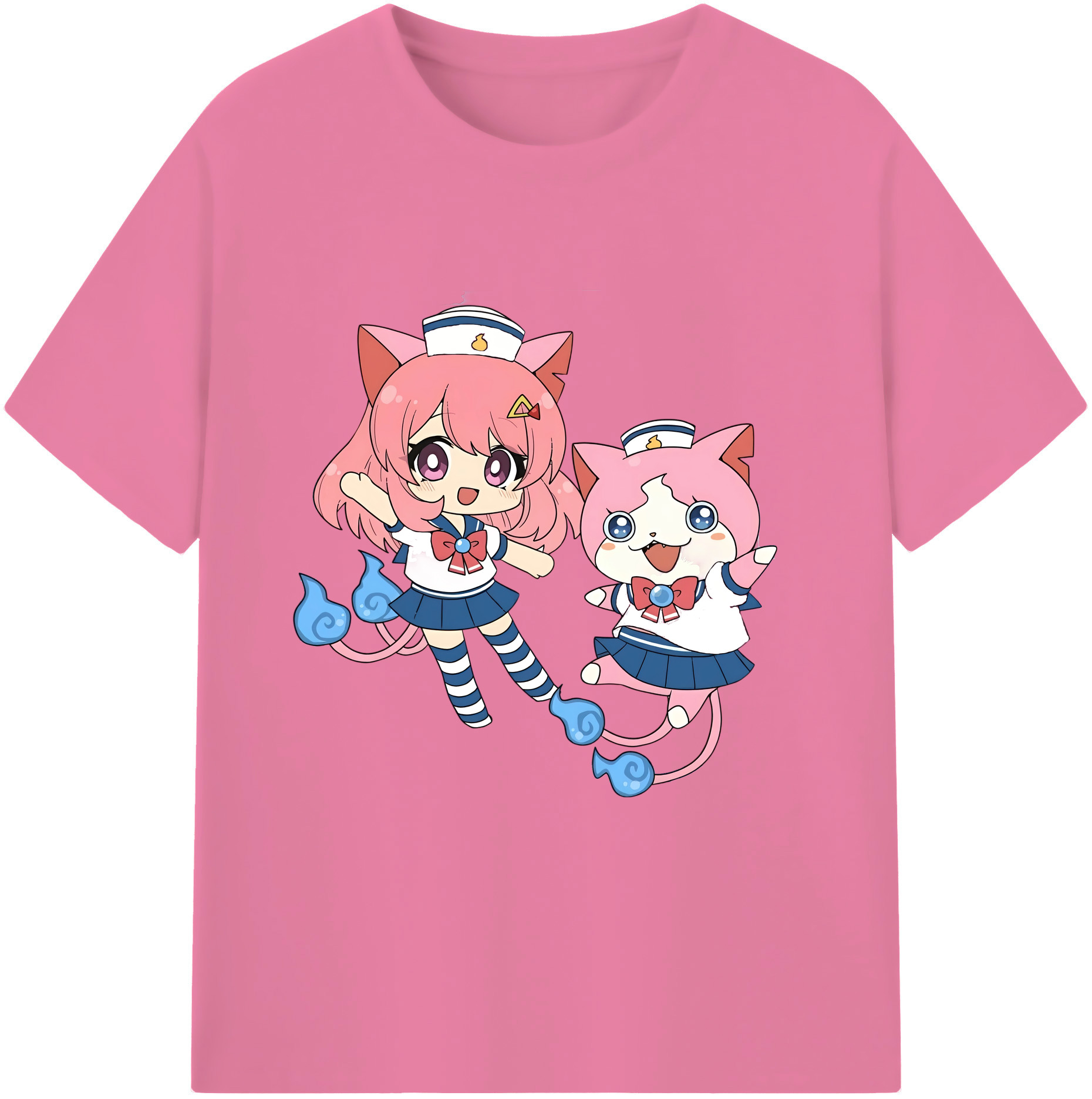 （画像用） 妖怪ウォッチ Yo-kai Watch 綿100％半袖Tシャツ（フロントプリント）